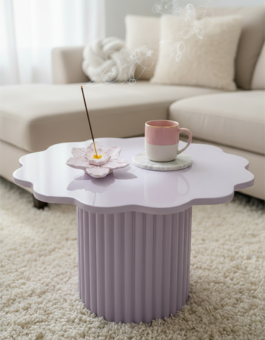 Suport bețișoare parfumate „Floare pastelată" – decor ceramic elegant și personalizabil