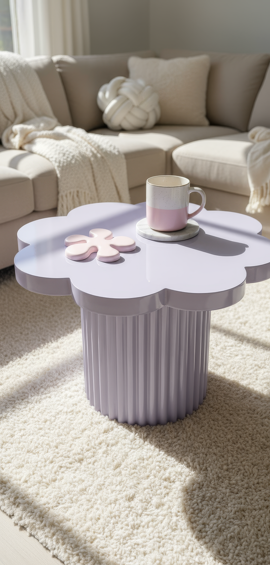 Set 3 coastere ceramice în formă de floare – suporturi decorative pentru cană, personalizabile