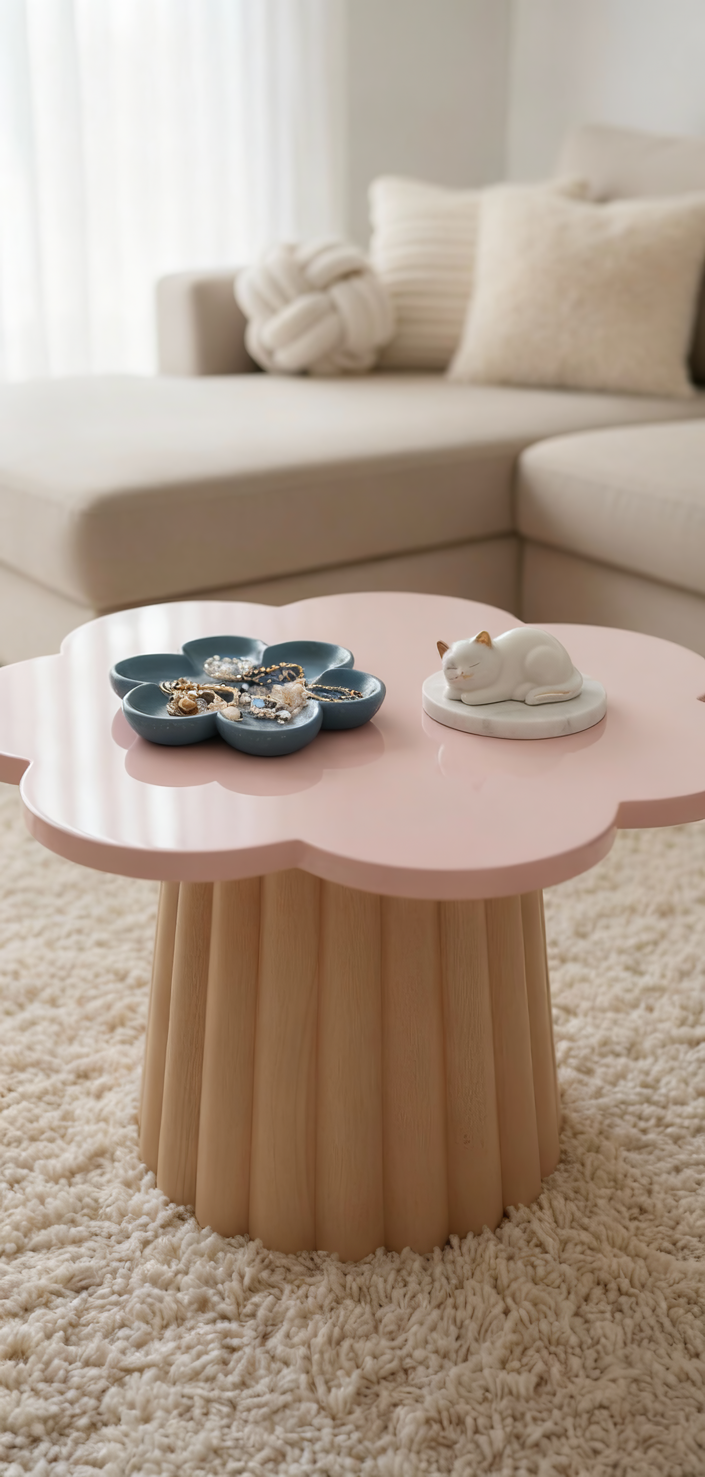 Tăviță decorativă din ceramică „Flower Harmony" – elegantă și versatilă