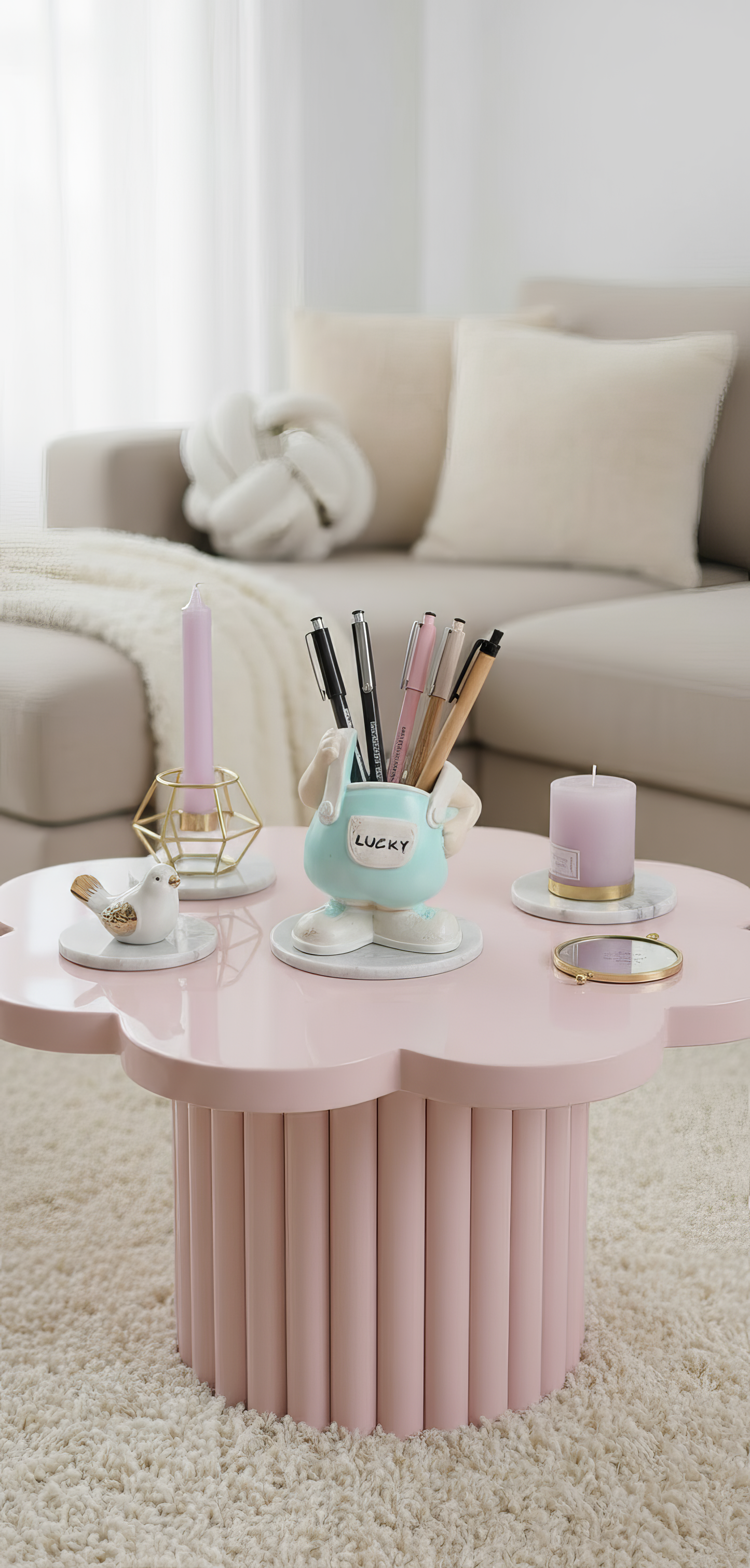 Suport pixuri ceramic „Lucky Vibes" – design amuzant, handmade