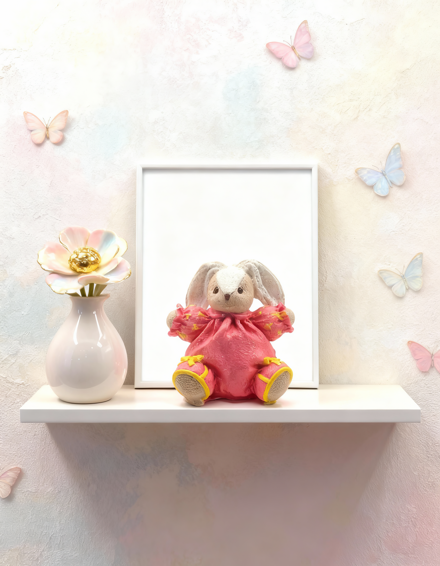 Mărturie iepuraș decorativ — Figurină drăgălașă handmade, cadou de colecție pentru invitați