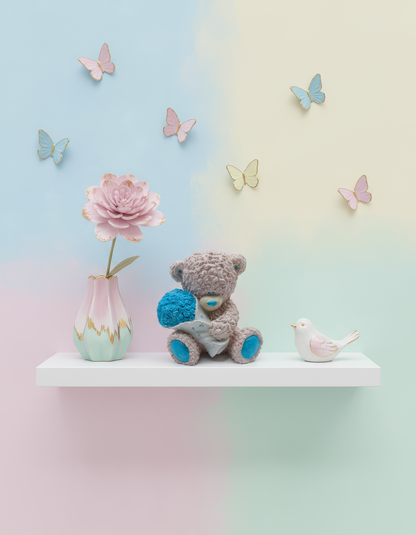 Ursuleț cu buchet albastru parfumat -