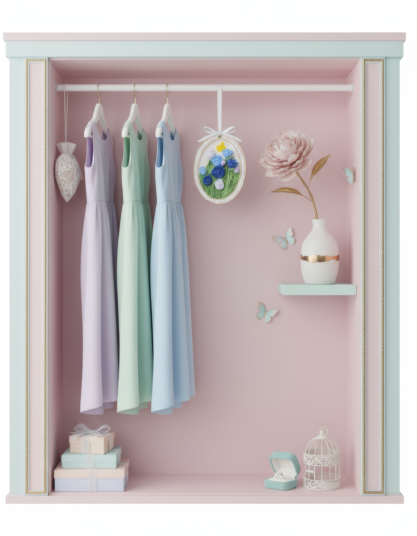 Mărturie nuntă  cu flori - magnet odorizant și decor floral handmade