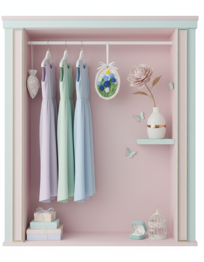 Mărturie nuntă  cu flori - magnet odorizant și decor floral handmade