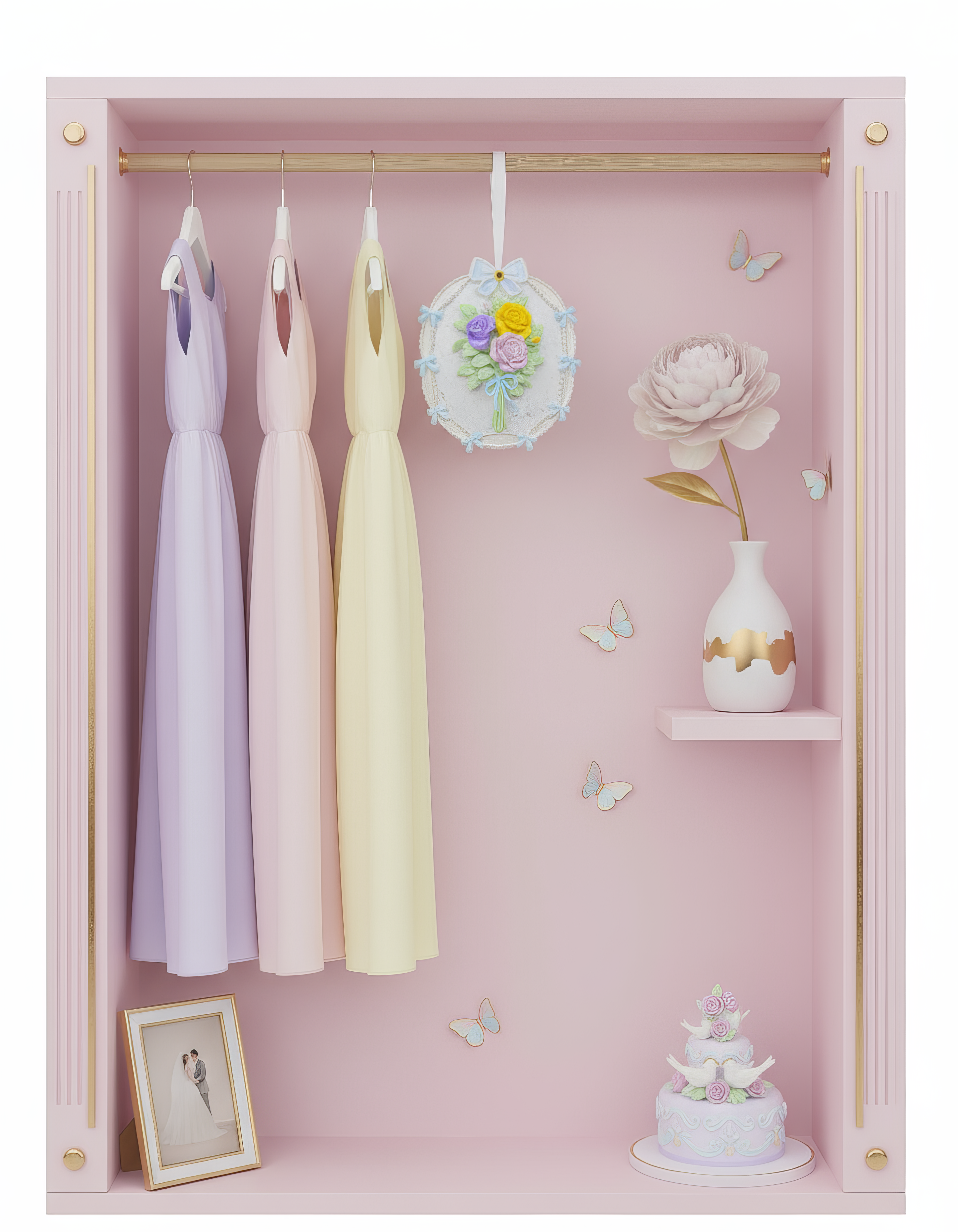 Odorizant de dulap floral parfumat - ceramică handmade cu sticlută 1ml inclusă