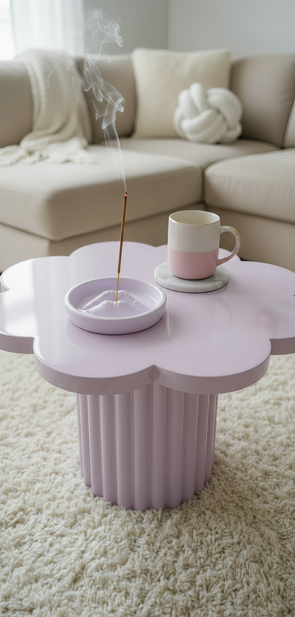 Suport bețișoare parfumate „Kiss & Calm" – design cu buze, ceramică elegantă