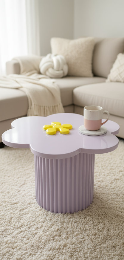 Set 6 coastere ceramice în formă de floare – suporturi decorative pentru cană, personalizabile