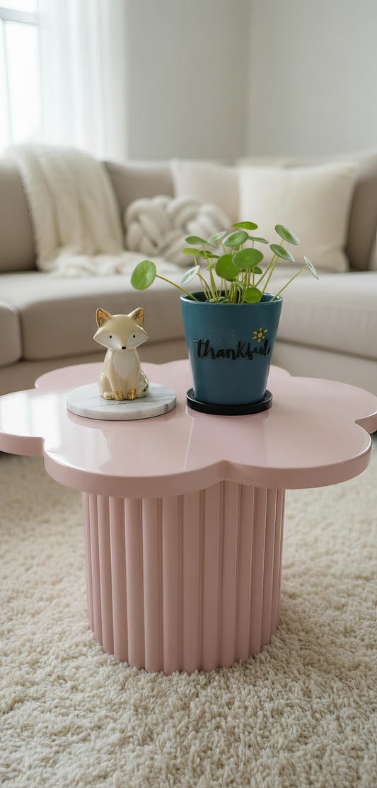 Ghiveci decorativ „Thankful" – ceramică elegantă cu mesaj pozitiv