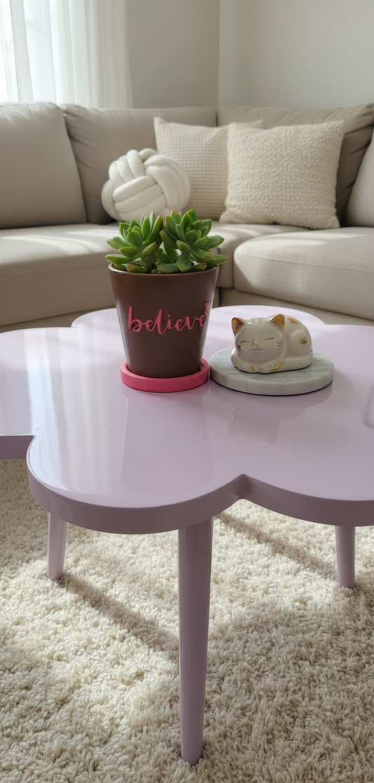 Ghiveci din ceramică „Believe" – decor elegant și motivațional