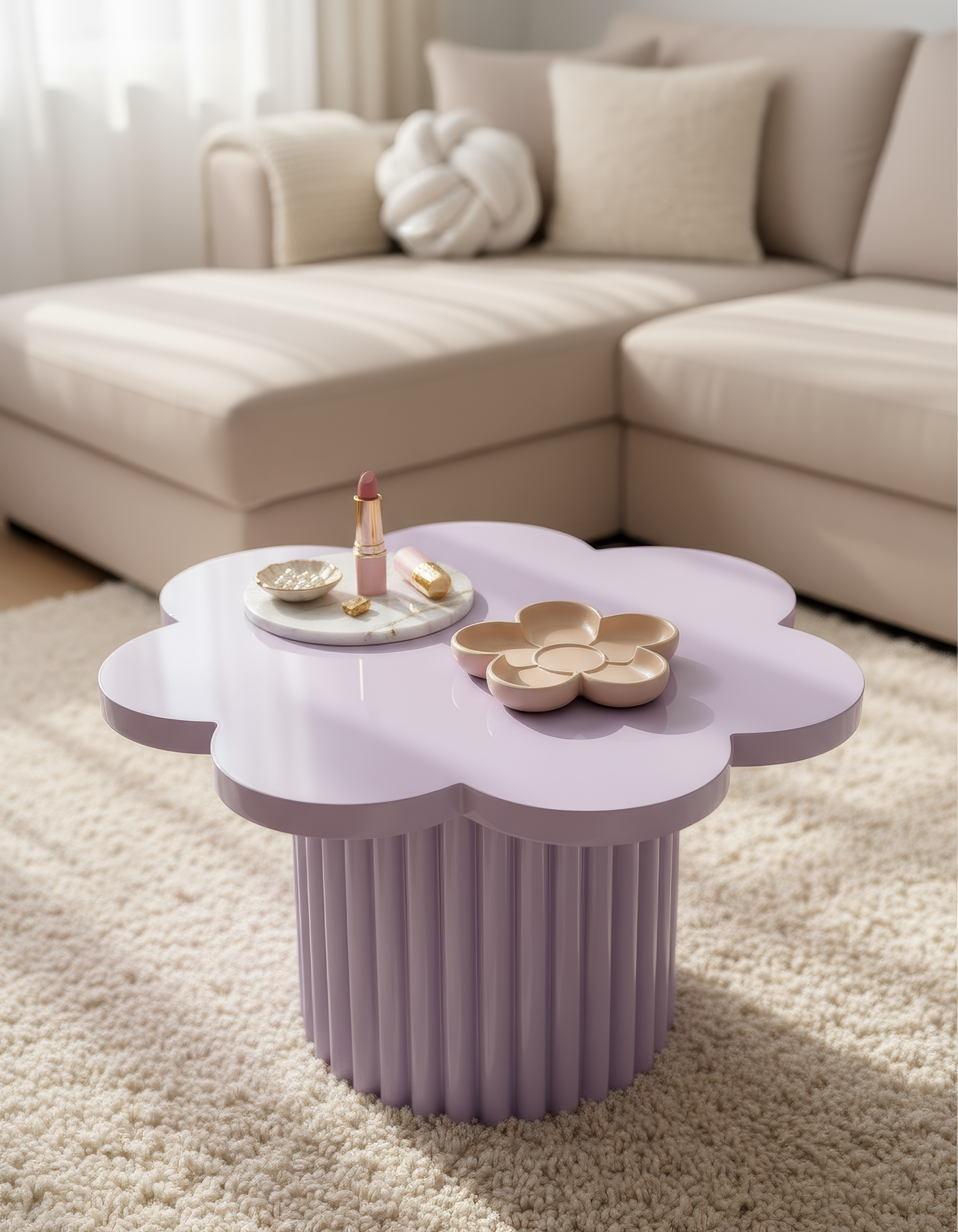 Tăviță ceramică „Bloom Petal" – design floare, lucrată manual