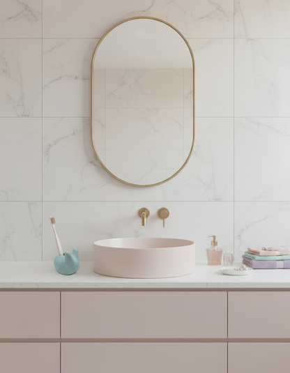 Suport periuță ceramic „Bunny Smile" – design drăgălaș, lucrat manual