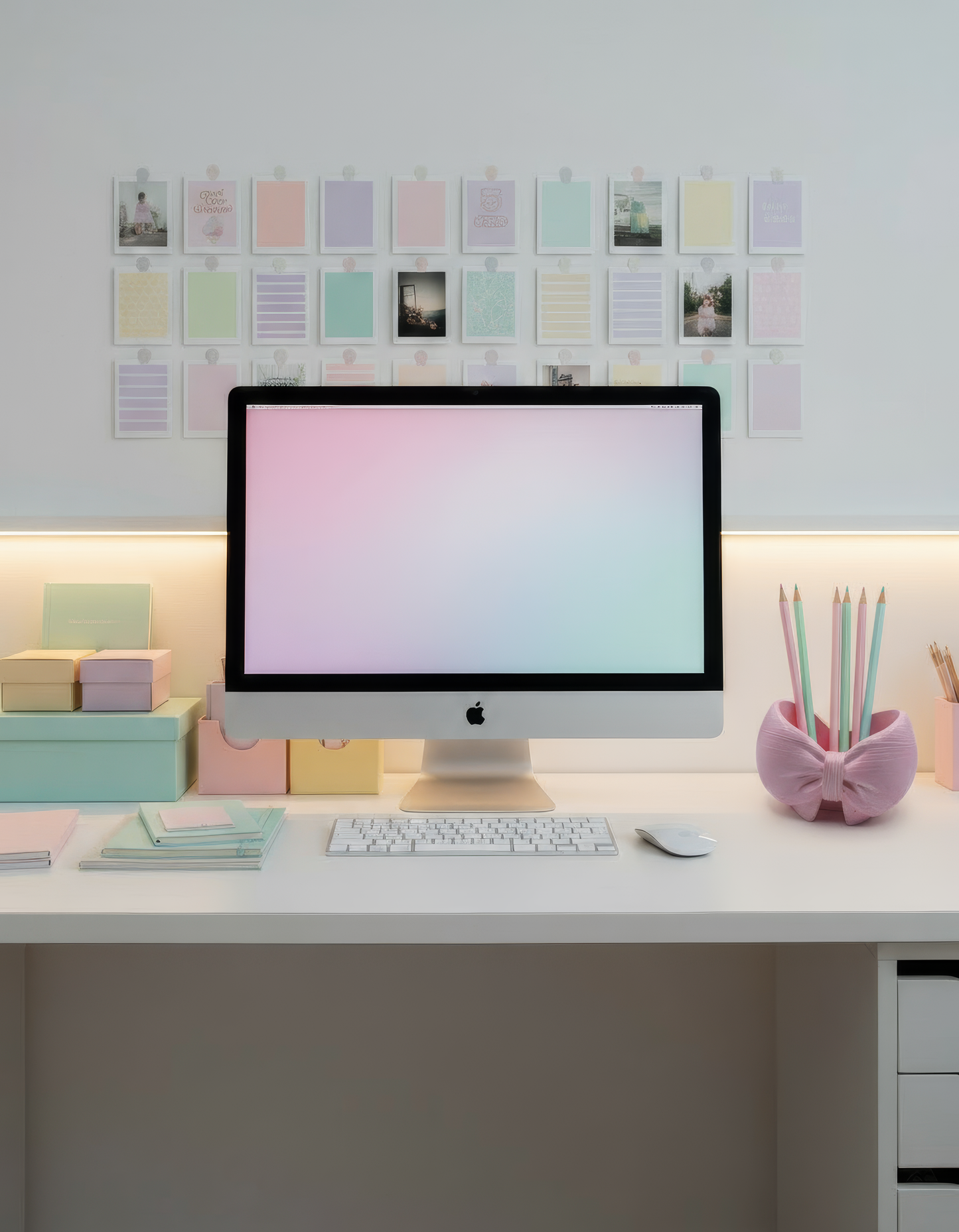 Suport ceramic în formă de fundiță — elegant și multifuncțional, pentru birou sau toaletă